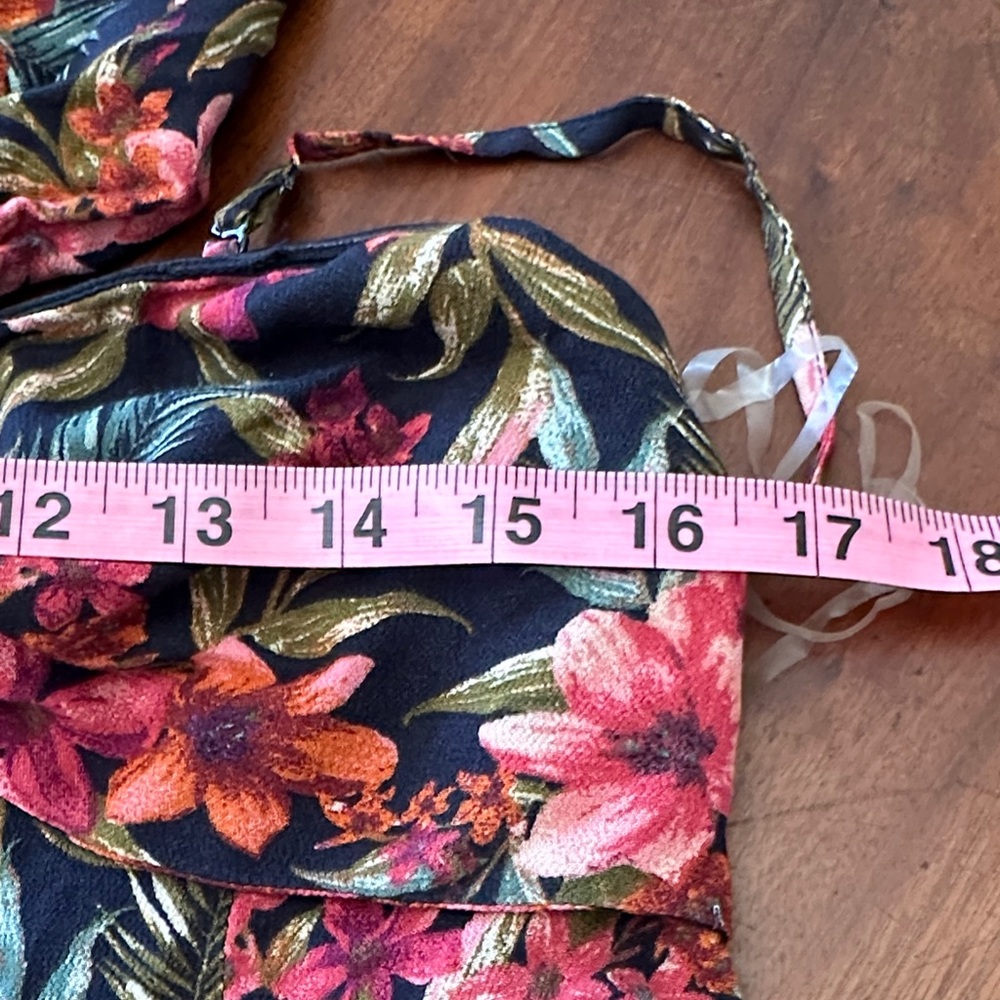 American Eagle Outfitters Floral Jumpsuit - Black and Pink - Picture 11 of 13